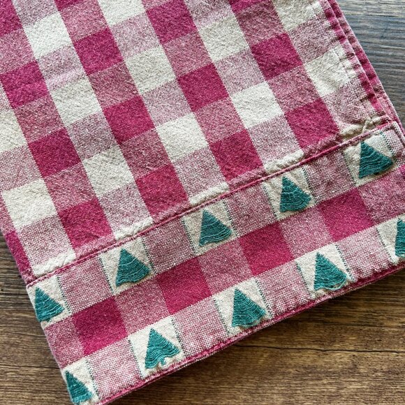 Vintage Christmas Kitchen Towel, Christmas Towel, Rustic Themed Holiday Towel - Picture 5 of 5